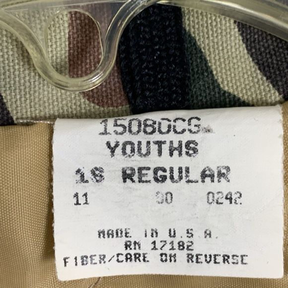 Walls Youth Insulated Vintage Coveralls Size 14 Reg Camo Blizzard -Pruf USA - Picture 10 of 10